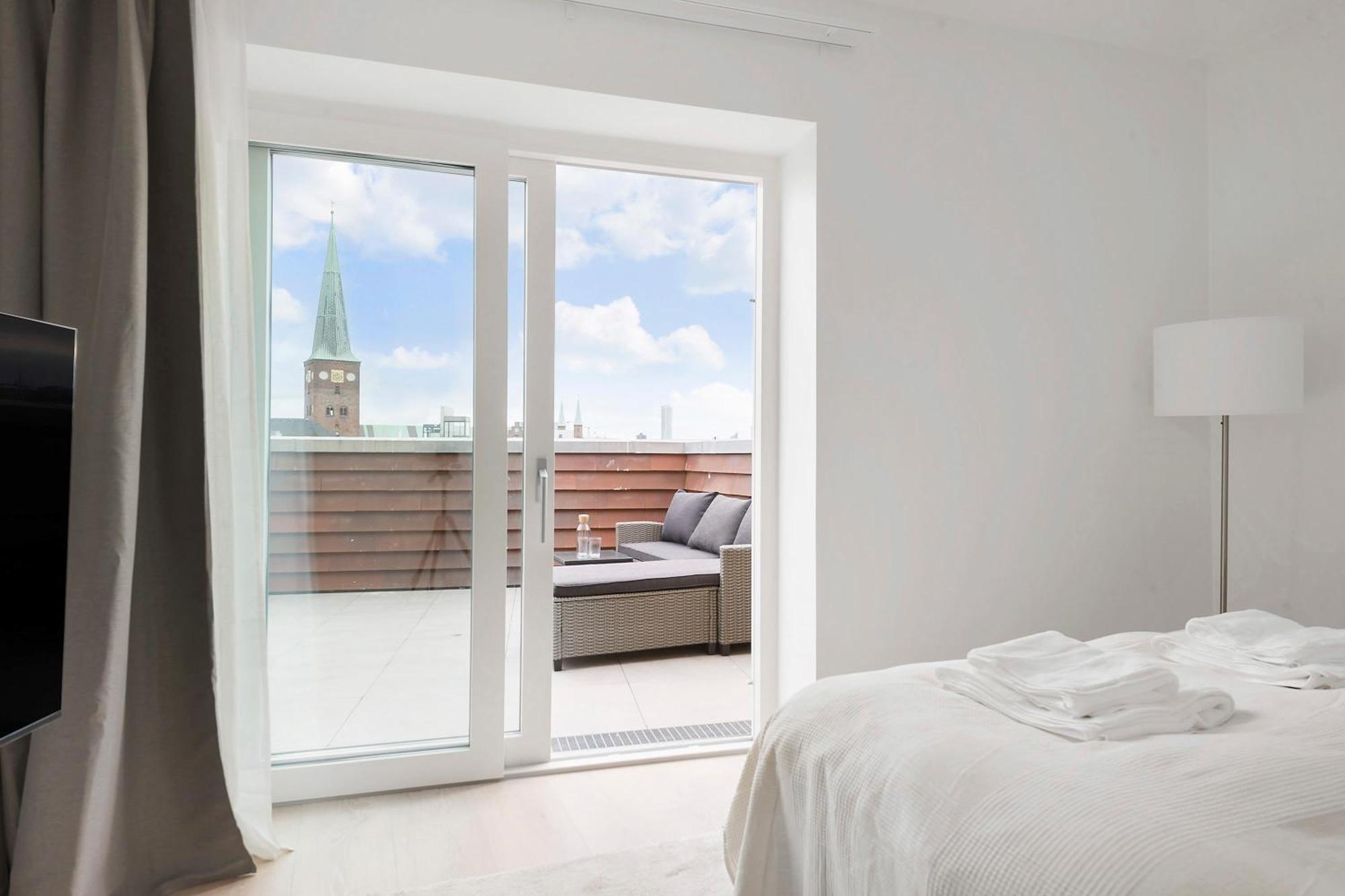 Grand Penthouse Suite With Private Rooftop Terrace Århus Exterior foto
